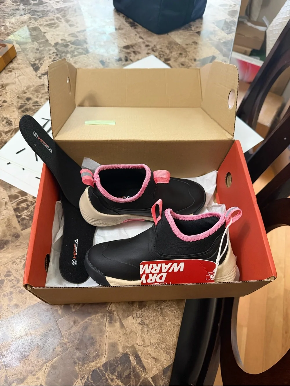 Little girls HISEA Ankle Supporting Waterproof Sneakers